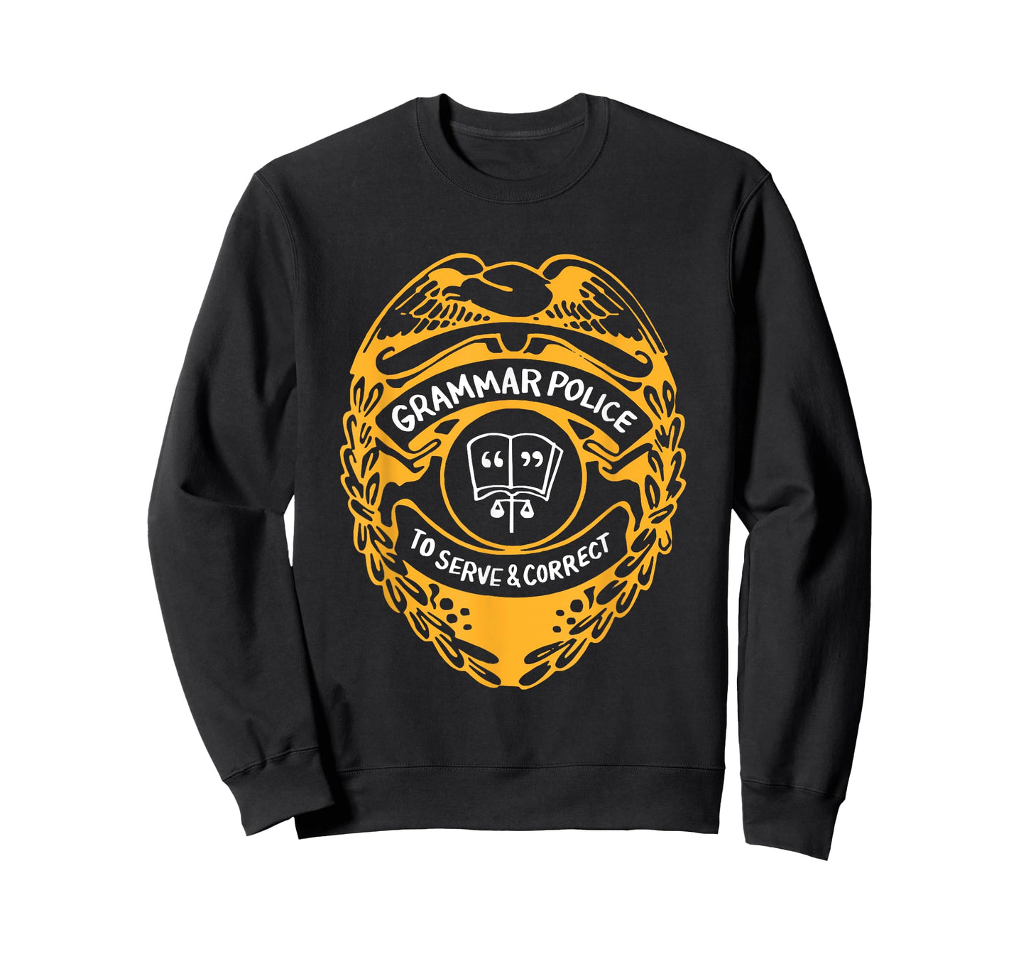 Teacher T-Shirt Grammar Police To Serve And Correct | Gift T-Shirt