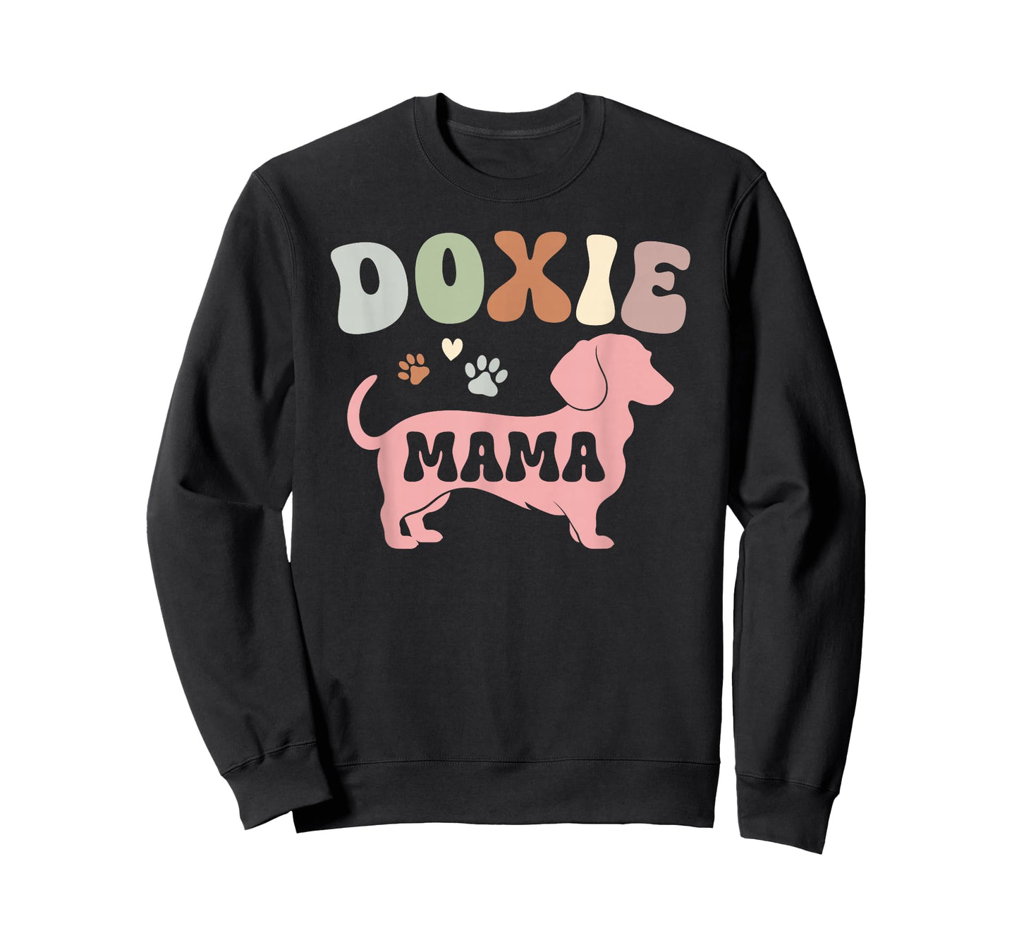 Doxie Mama Groovy Doxie Mom Of A Dachshund Mom Doxie Mother T-Shirt