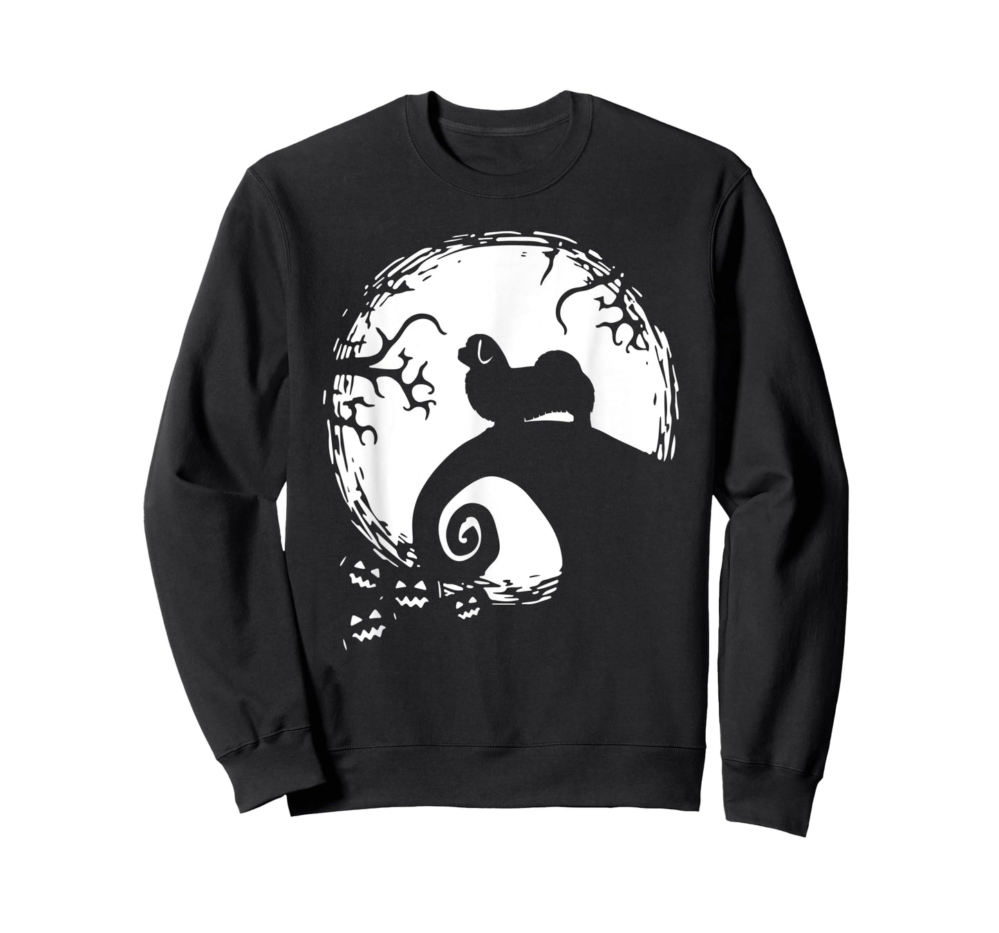 Tibetan spaniel And Moon Halloween T-Shirt