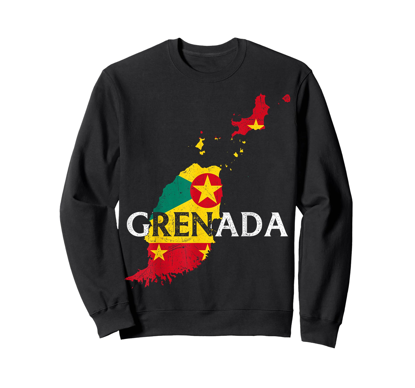 Grenada Country Map Flag Proud Grenadian Patriotic T-Shirt