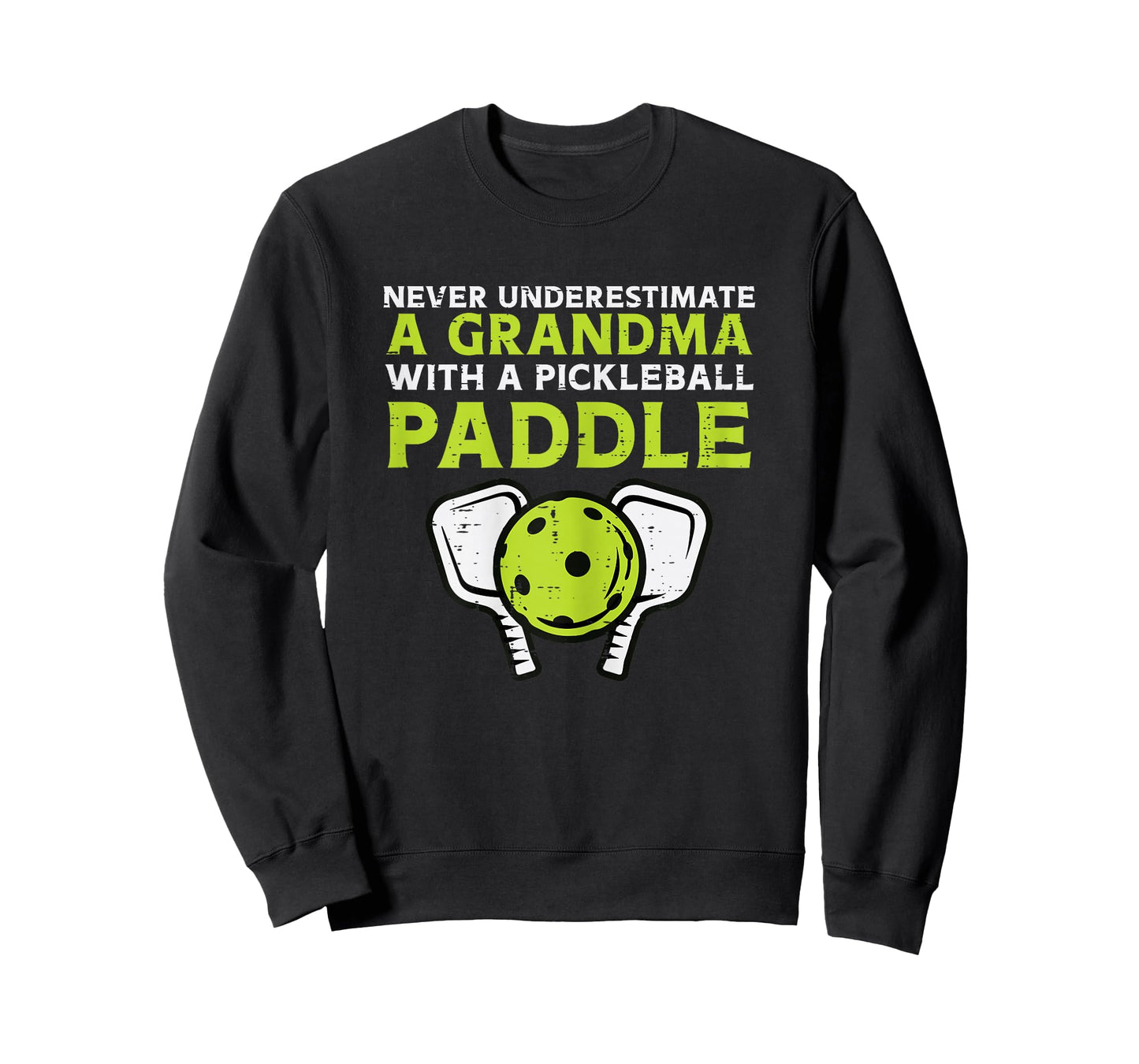 Never Underestimate Grandma with Pickleball Paddle Women T-Shirt