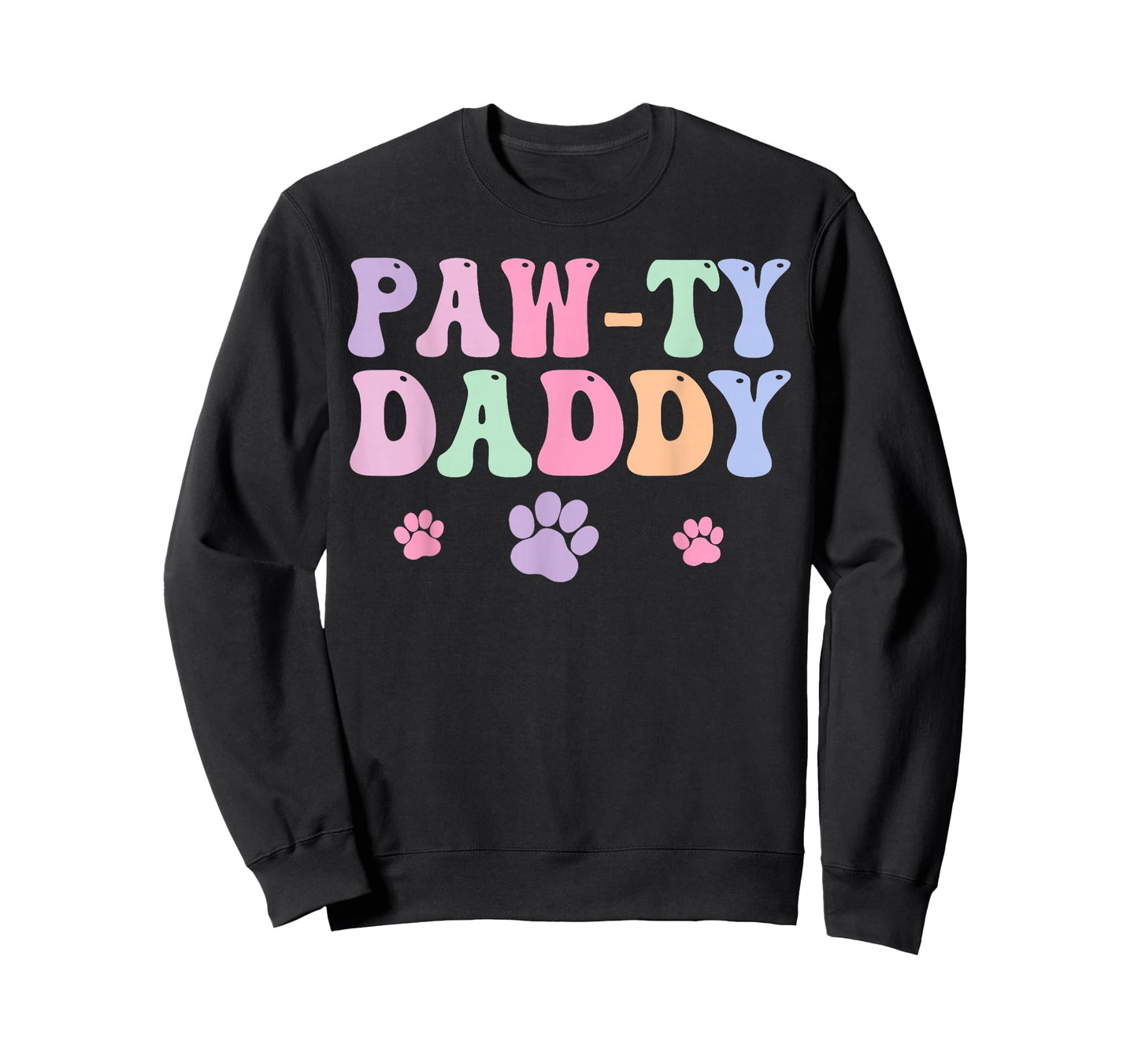 Let's Pawty Girl Daddy Puppy Dog Party Birthday Girl Family T-Shirt