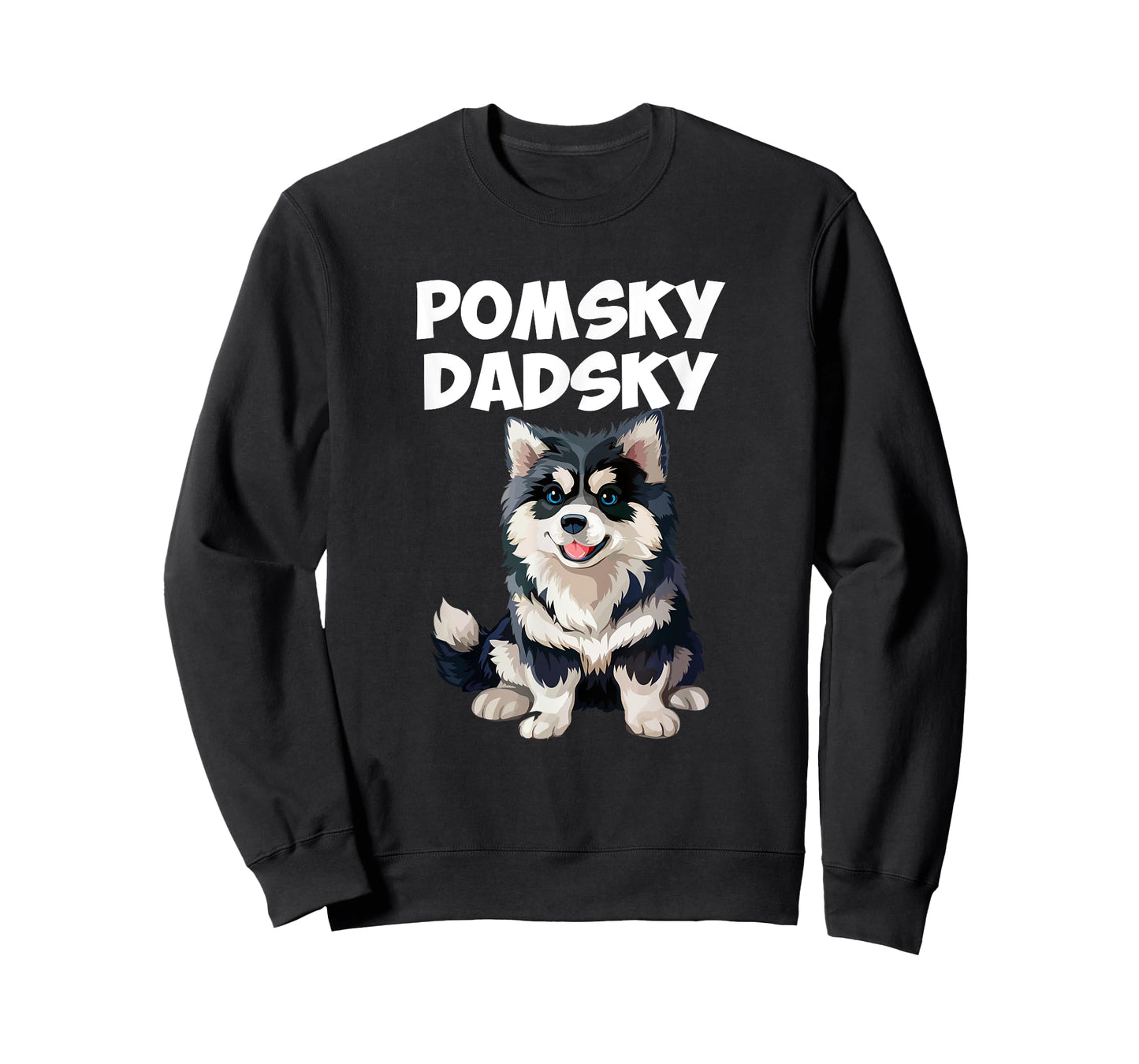 Pomsky dadsky dog T-Shirt for Men Women Kids