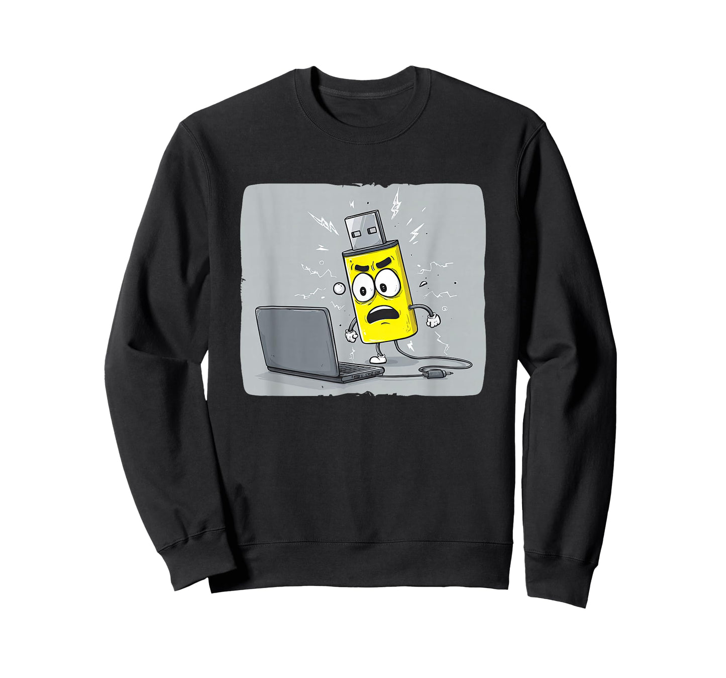 Angry Yellow USB Costume T-Shirt