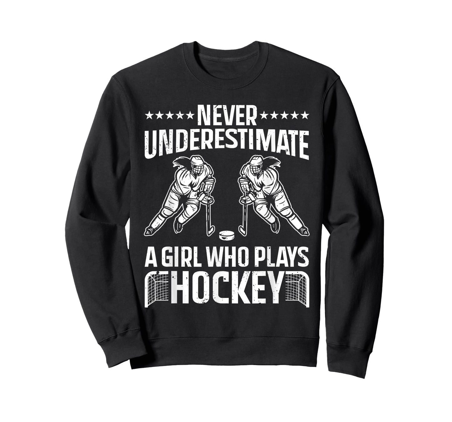 Funny Hockey Art For Girls Women Field Hockey Player Sport T-Shirt