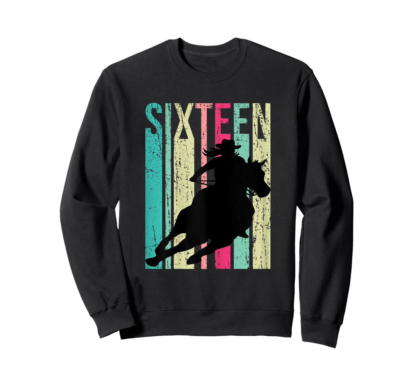 Retro Rodeo 16th Birthday Horse Lover Cowgirl Country 16 T-Shirt
