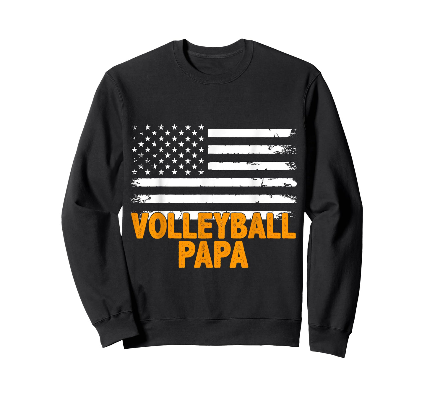 Proud American Volleyball Papa Sports Dad T-Shirt