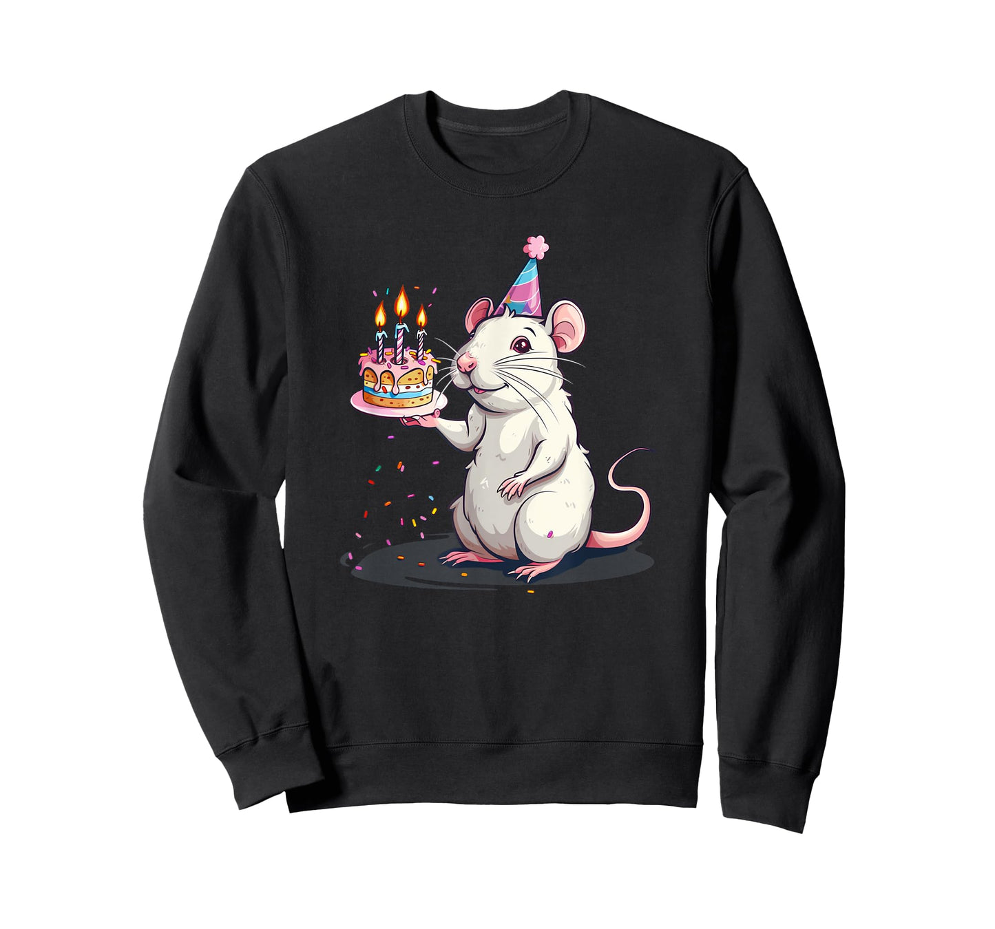 Happy Birthday Rat with B-Day Cake Costume T-Shirt