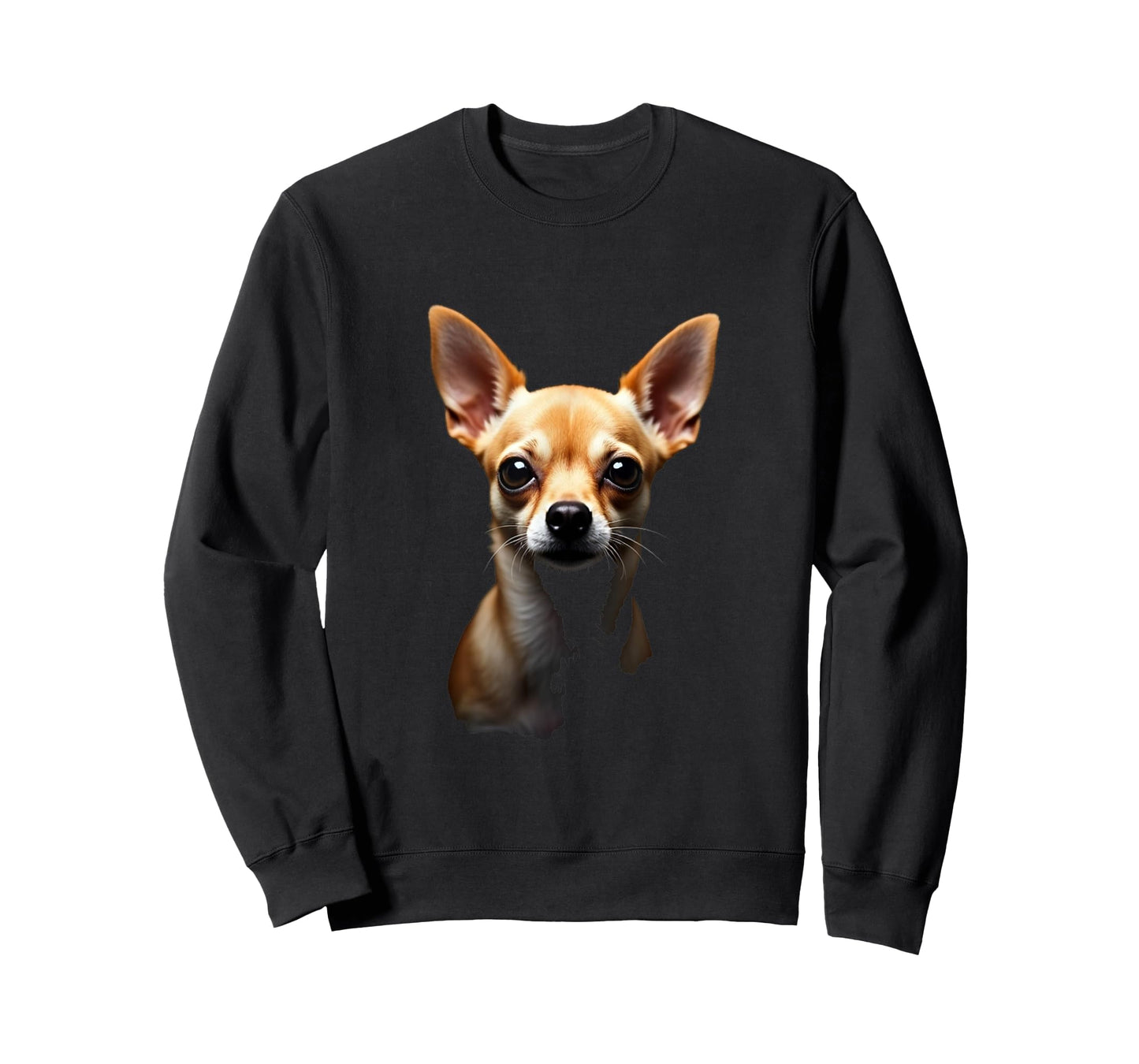 Black Chihuahua Dog Chihuahua Face T-Shirt