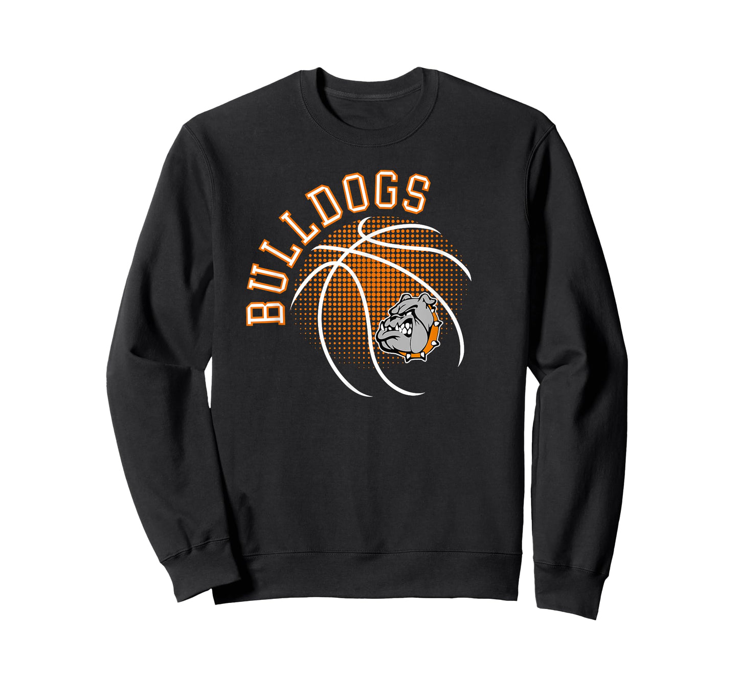 Orange Bulldogs Basketball Team Sports Basketball Mom T-Shirt