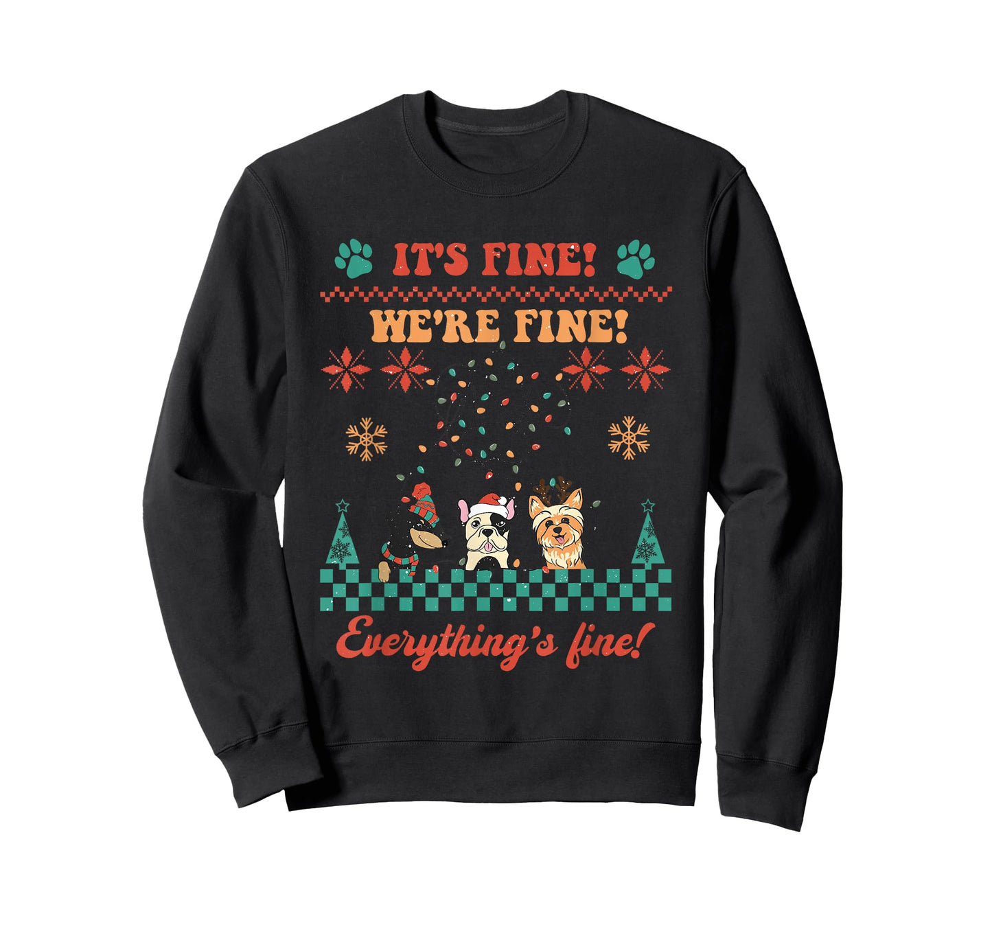 Dog Lover Christmas Ugly Sweater Cute Puppy Owner Funny Xmas T-Shirt