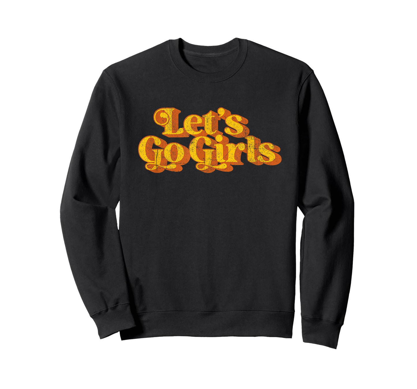 Vintage Let's Go Girls Funny Country Music Retro 70's Womens T-Shirt