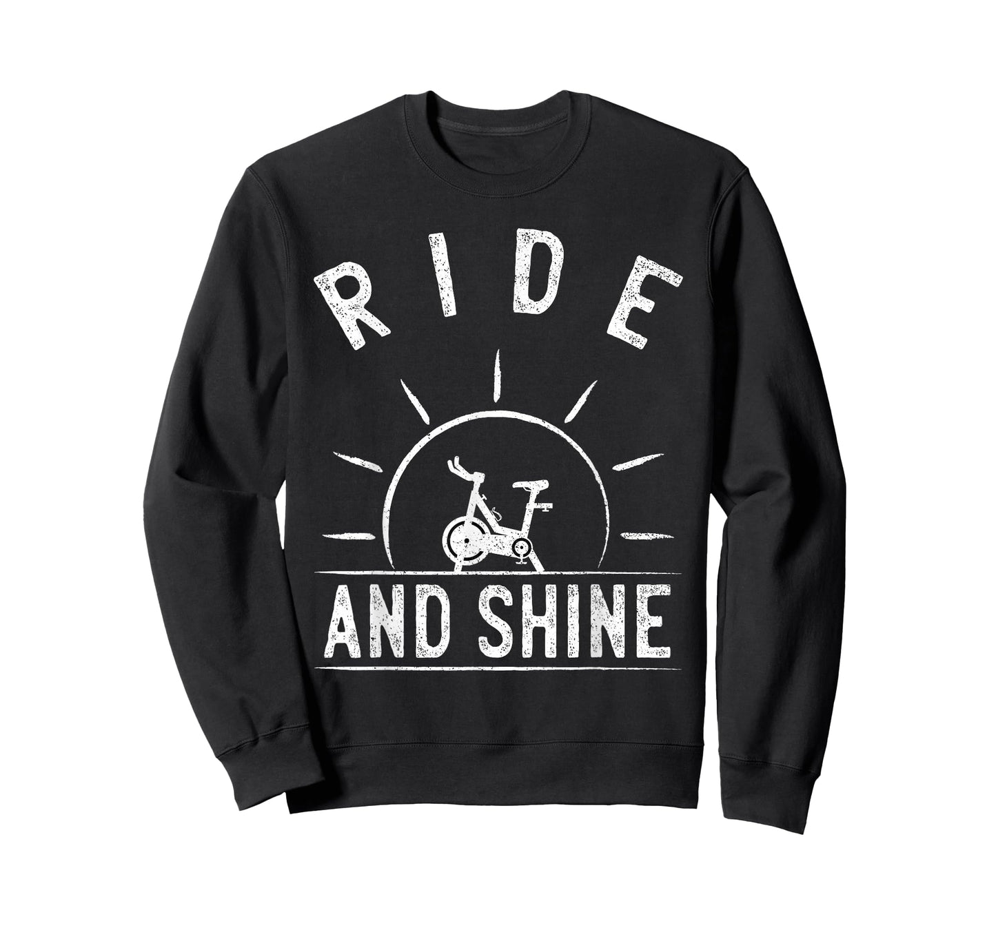 Ride and Shine Funny Indoor Spinning Spin Class Workout Gym T-Shirt