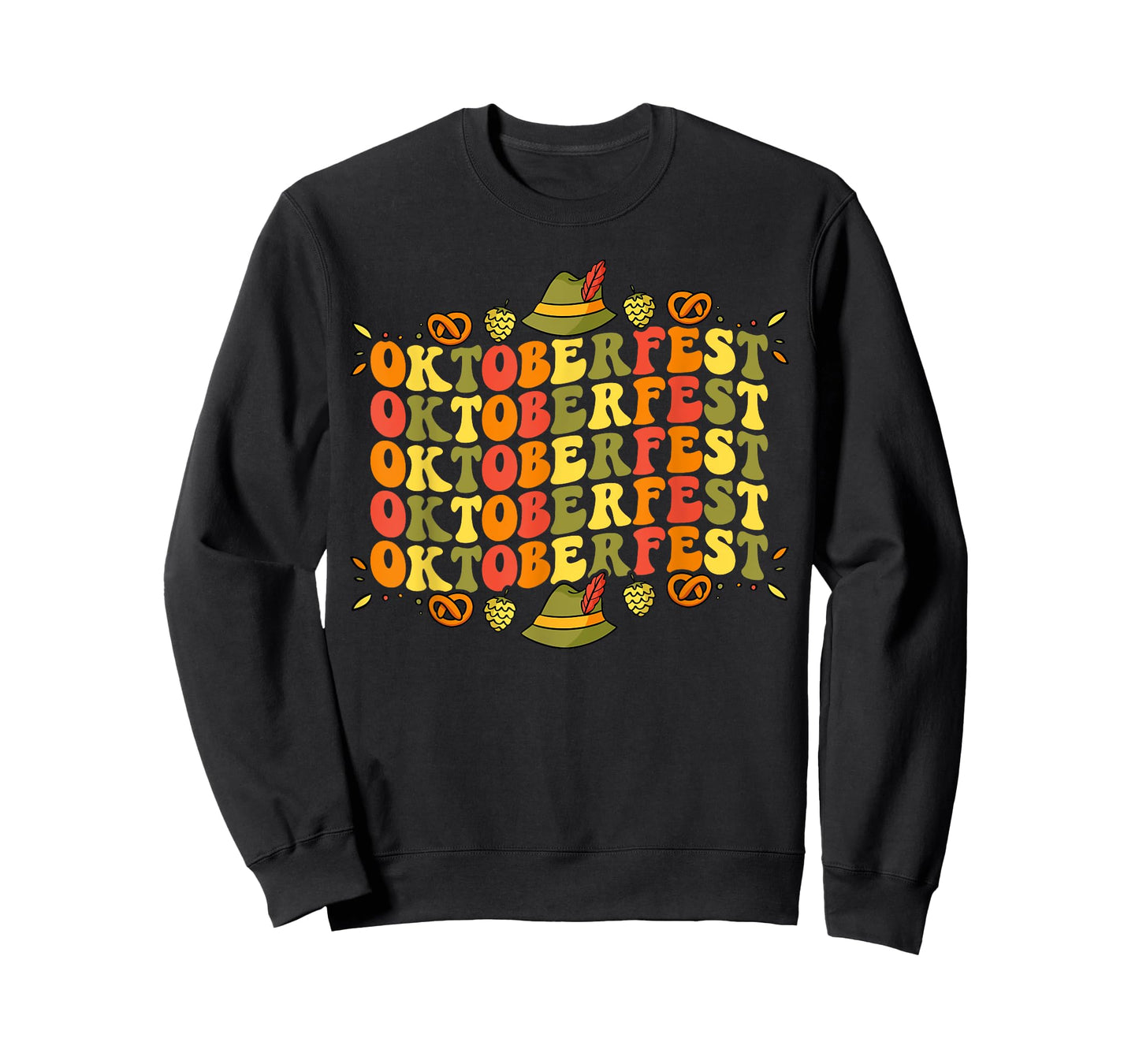 Oktoberfest Retro Groovy German Things Bavarian Festival T-Shirt