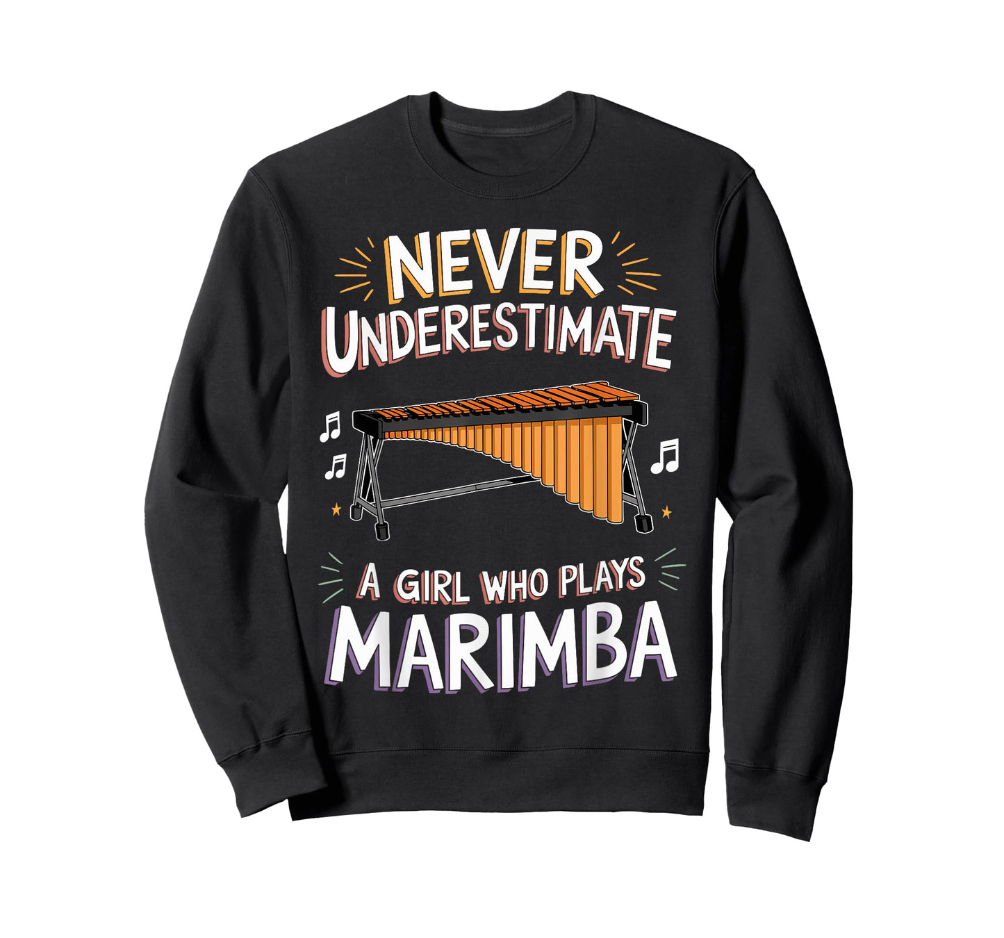 Musician Vibraphonist Never Underestimate A Girl Marimba T-Shirt