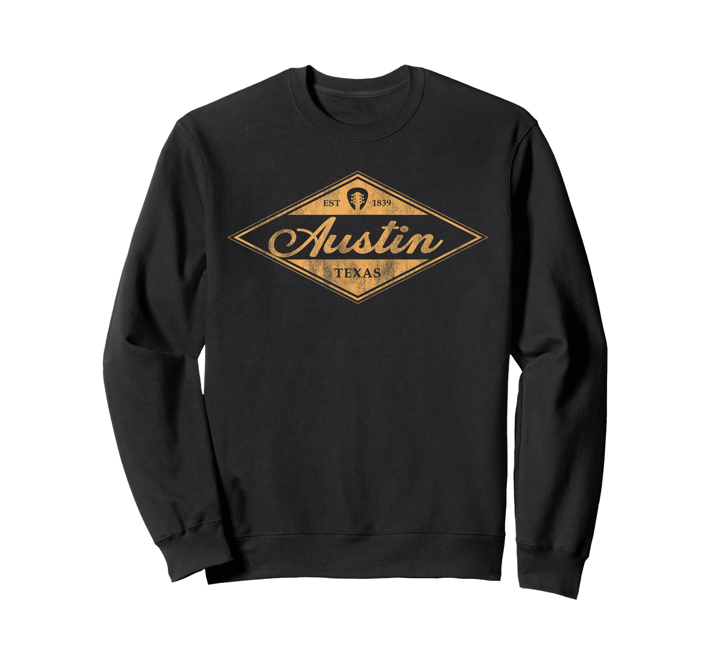 Retro Austin Texas Vintage Guitar Music Mens Womens Souvenir T-Shirt