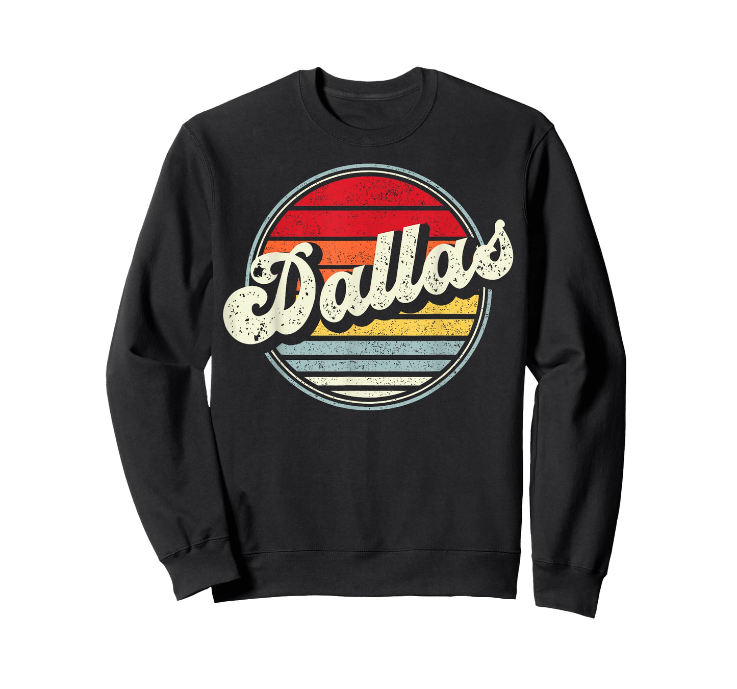 Dallas Texas TX Home State Cool 70s Style Sunset Men Women T-Shirt
