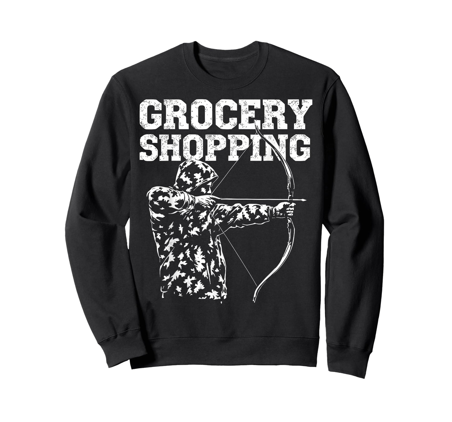 Grocery Shopping Archery Bow Hunting Dad Buck Deer Hunter T-Shirt