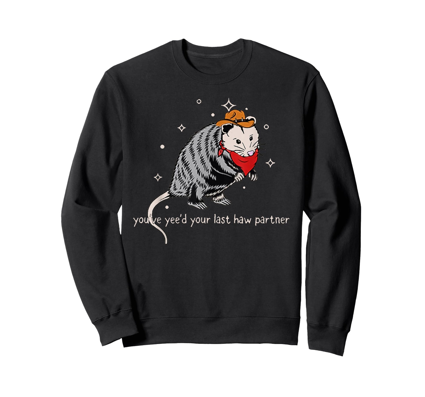 Funny Vintage Opossum Cowboy Hat Western Possum Lover Gifts T-Shirt
