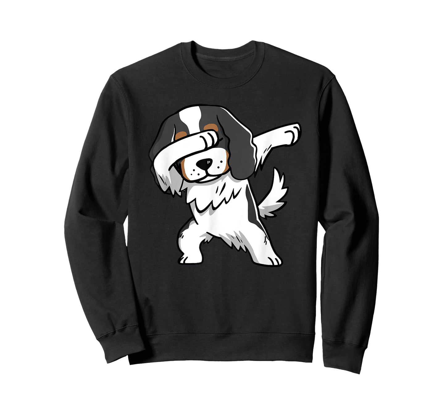 Tricolor Cavalier King Charles Spaniel Dog Dabbing T-Shirt T-Shirt