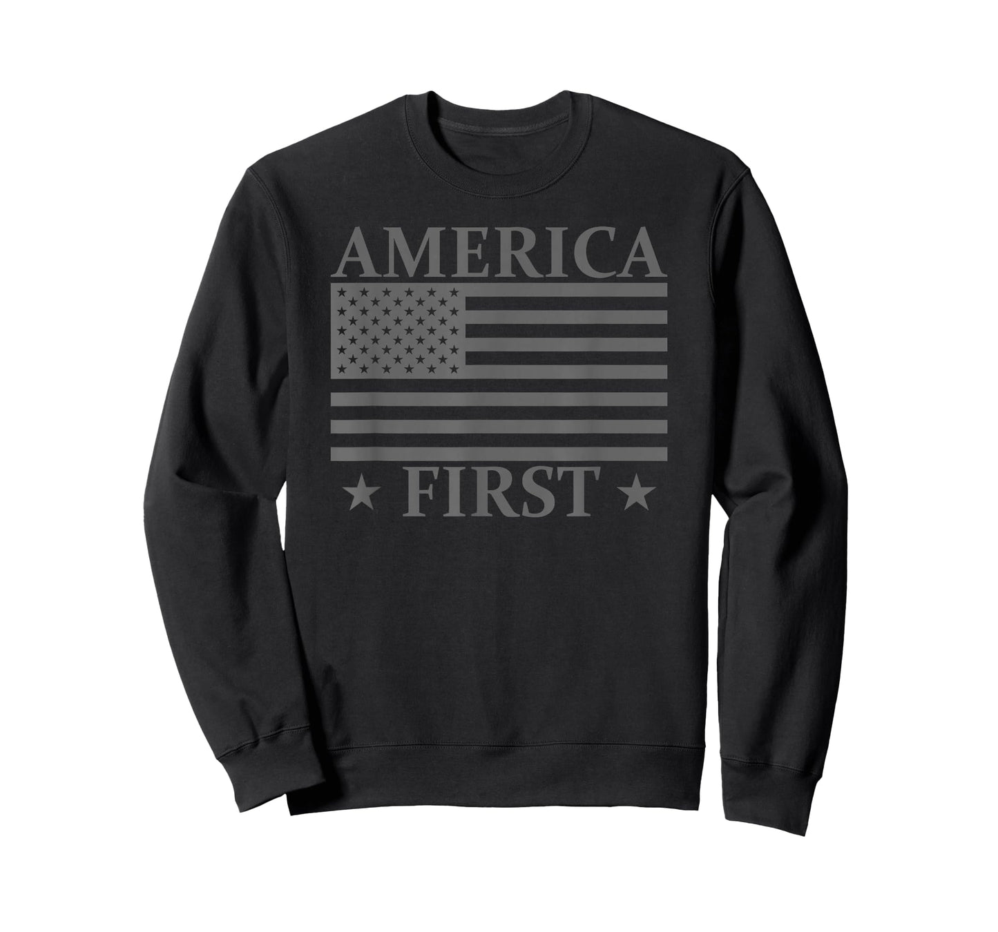 AMERICA FIRST USA AMERICAN FLAG PATRIOT STARS AND STRIPES T-Shirt