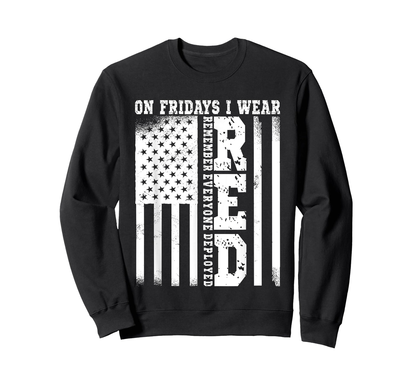 On Fridays I Wear Red USA Support American Troops T-Shirt