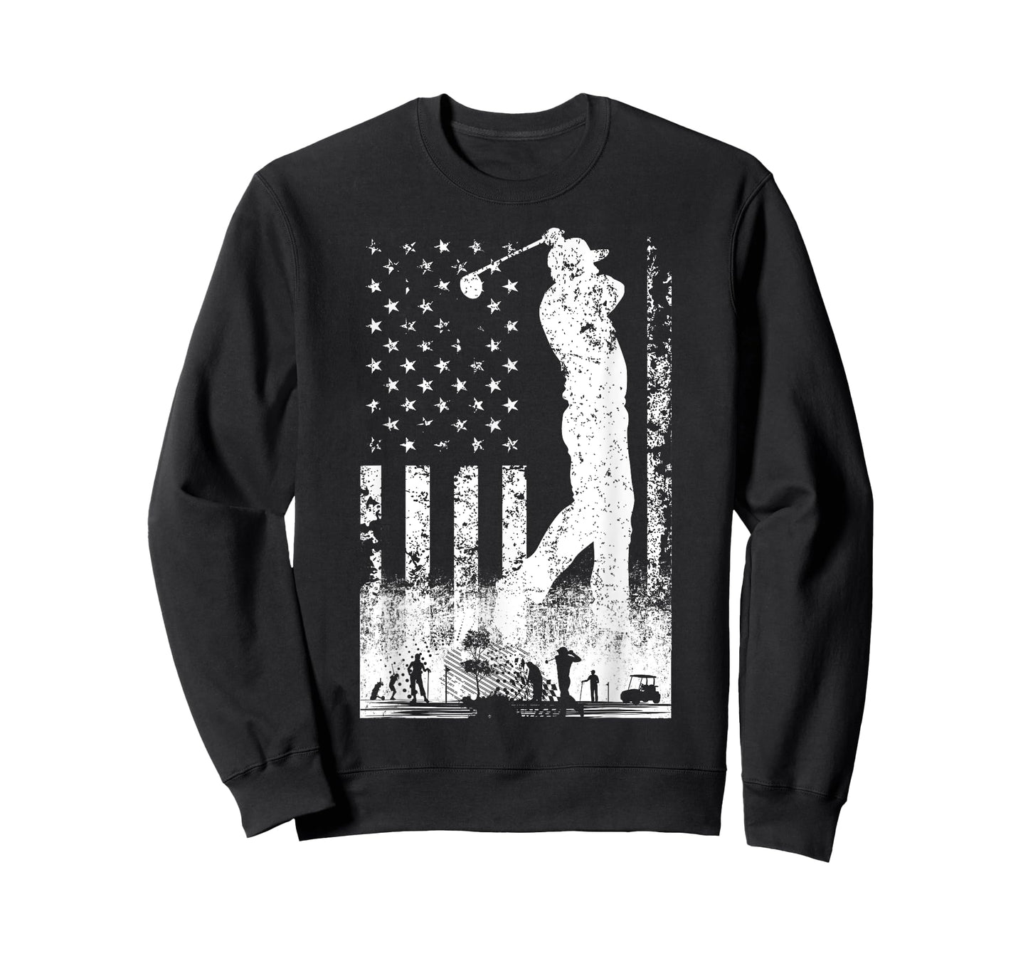 American Flag Golf Club USA 4th Of July For Men Women Kids T-Shirt