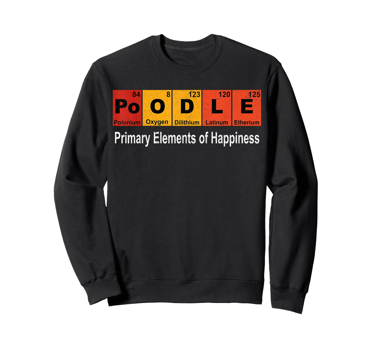 Poodle Dog Science Funny Periodic Table T-Shirt