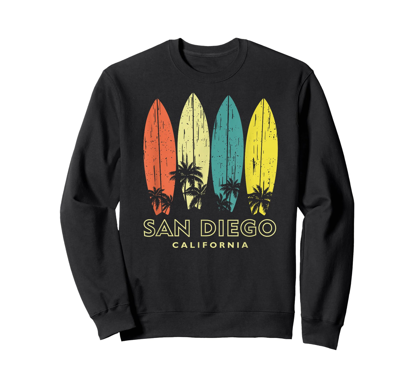 San Diego California Retro Surfboards Vintage Boys Girls T-Shirt