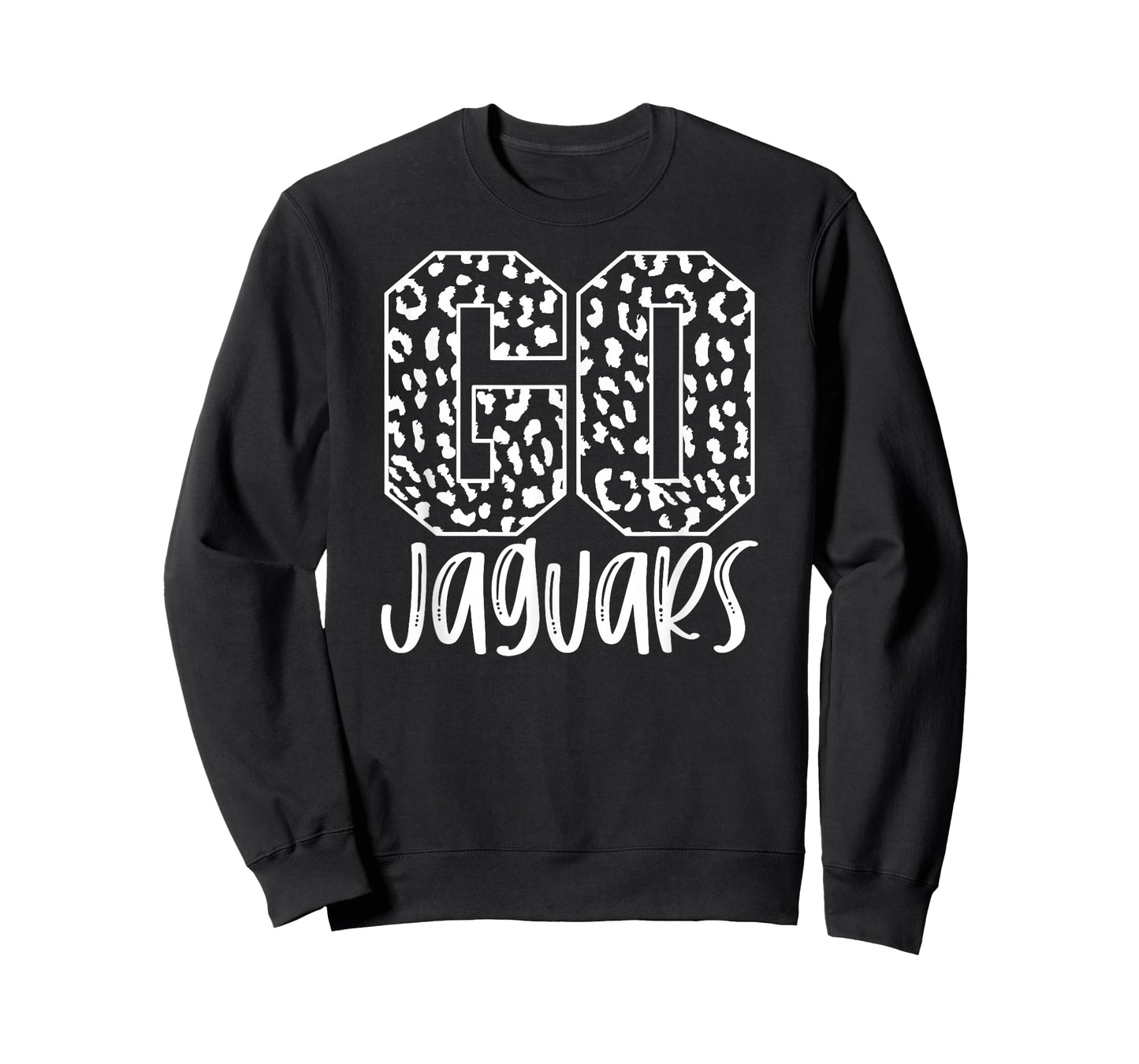 Jaguars Team Mascot School Spirit Game Night Leopard Print T-Shirt