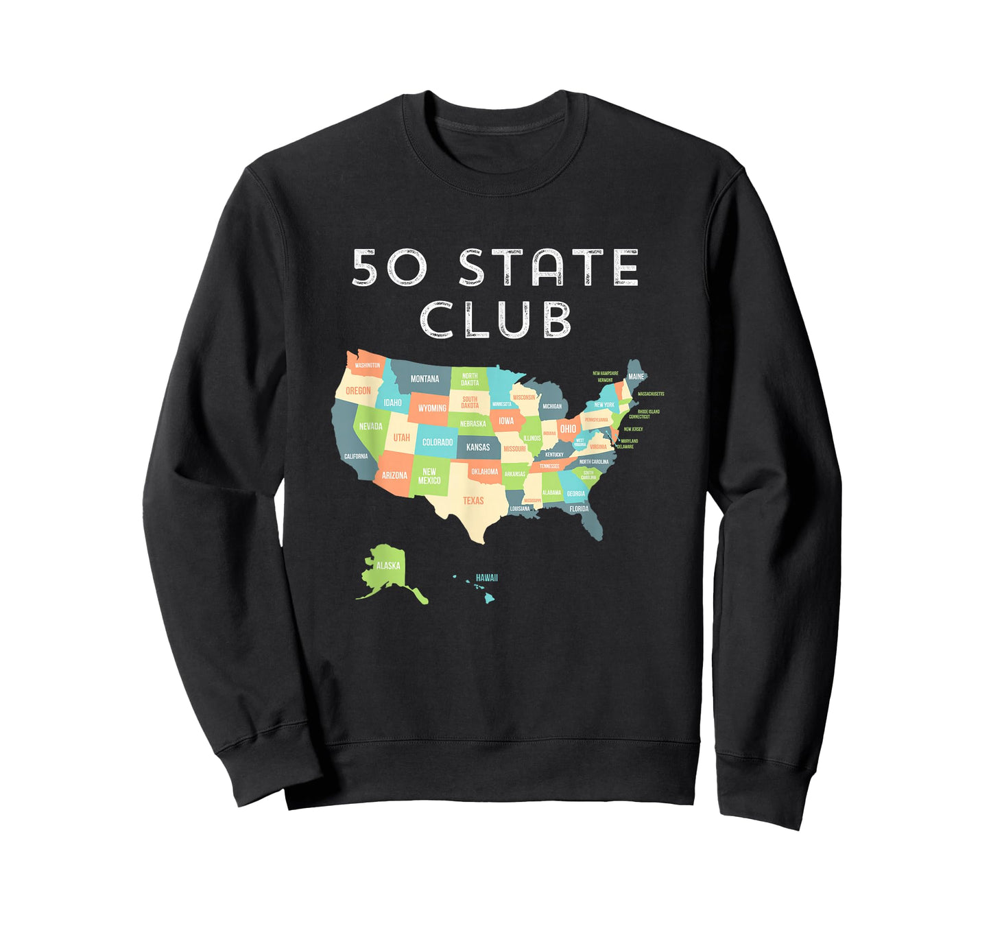Visit all 50 states shirt, USA map t-shirt gift for travel T-Shirt