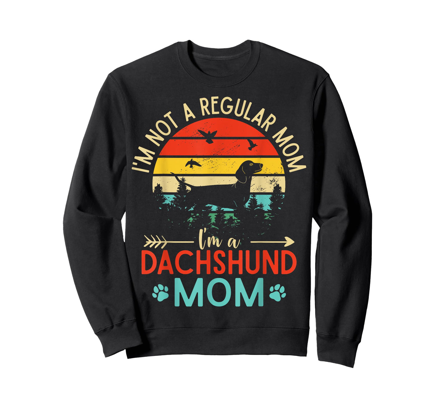 Funny Weenie Mama Vintage Dachshund Mom Doxie Dog Lovers Men Women T-Shirt