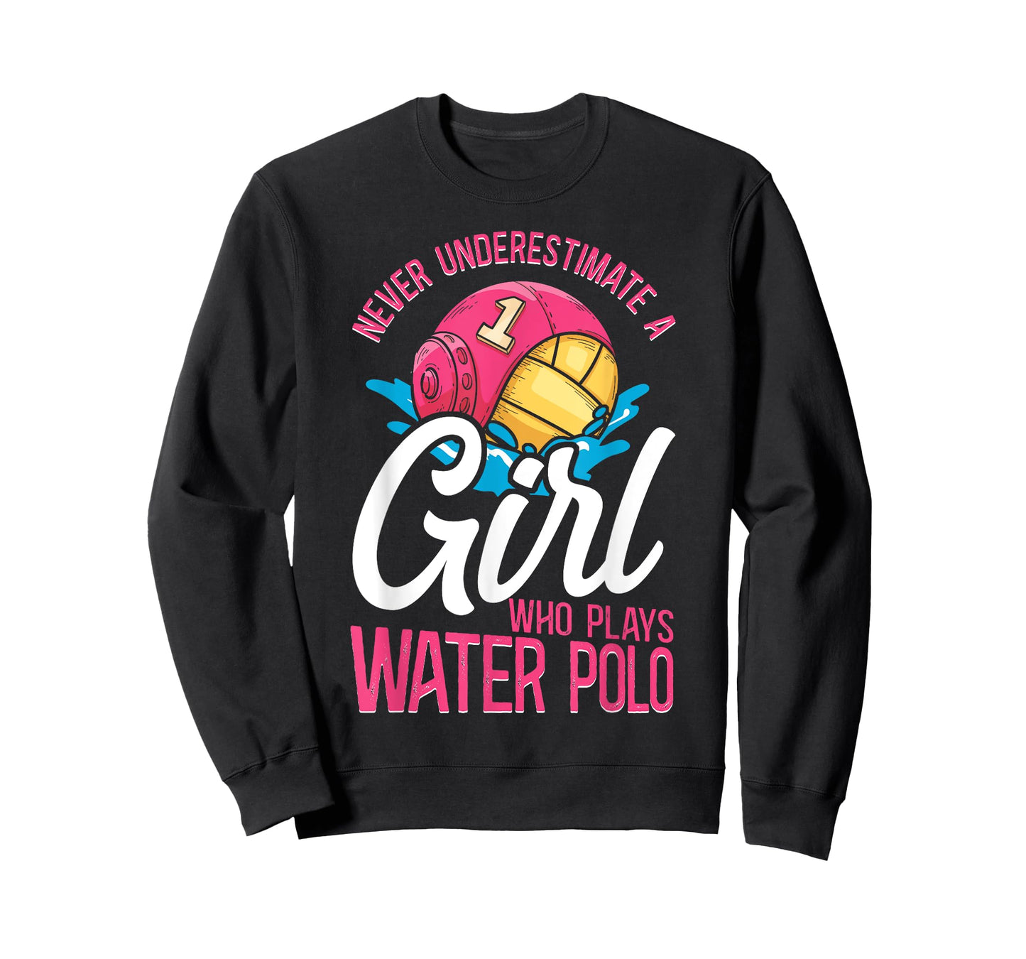 Water Polo Girl Vintage Never Underestimate A Girl Who Plays T-Shirt