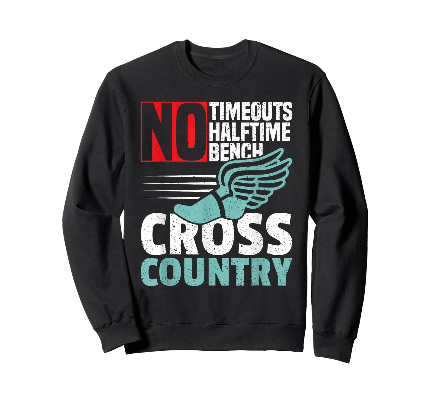 No Timeouts Halftime Bench Cross Country Running T-Shirt
