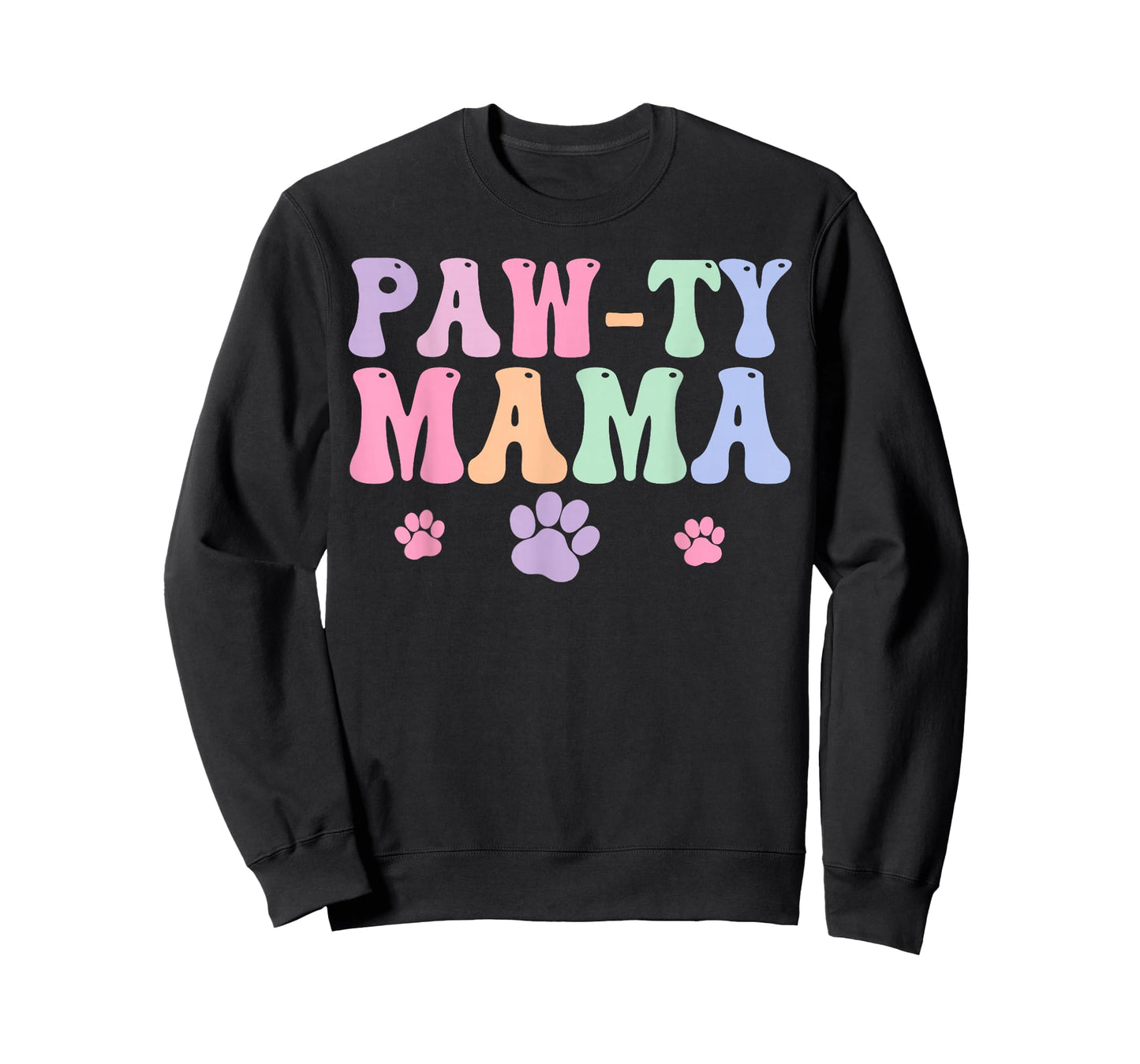 Let's Pawty Girl Mama Puppy Dog Party Birthday Girl Family T-Shirt