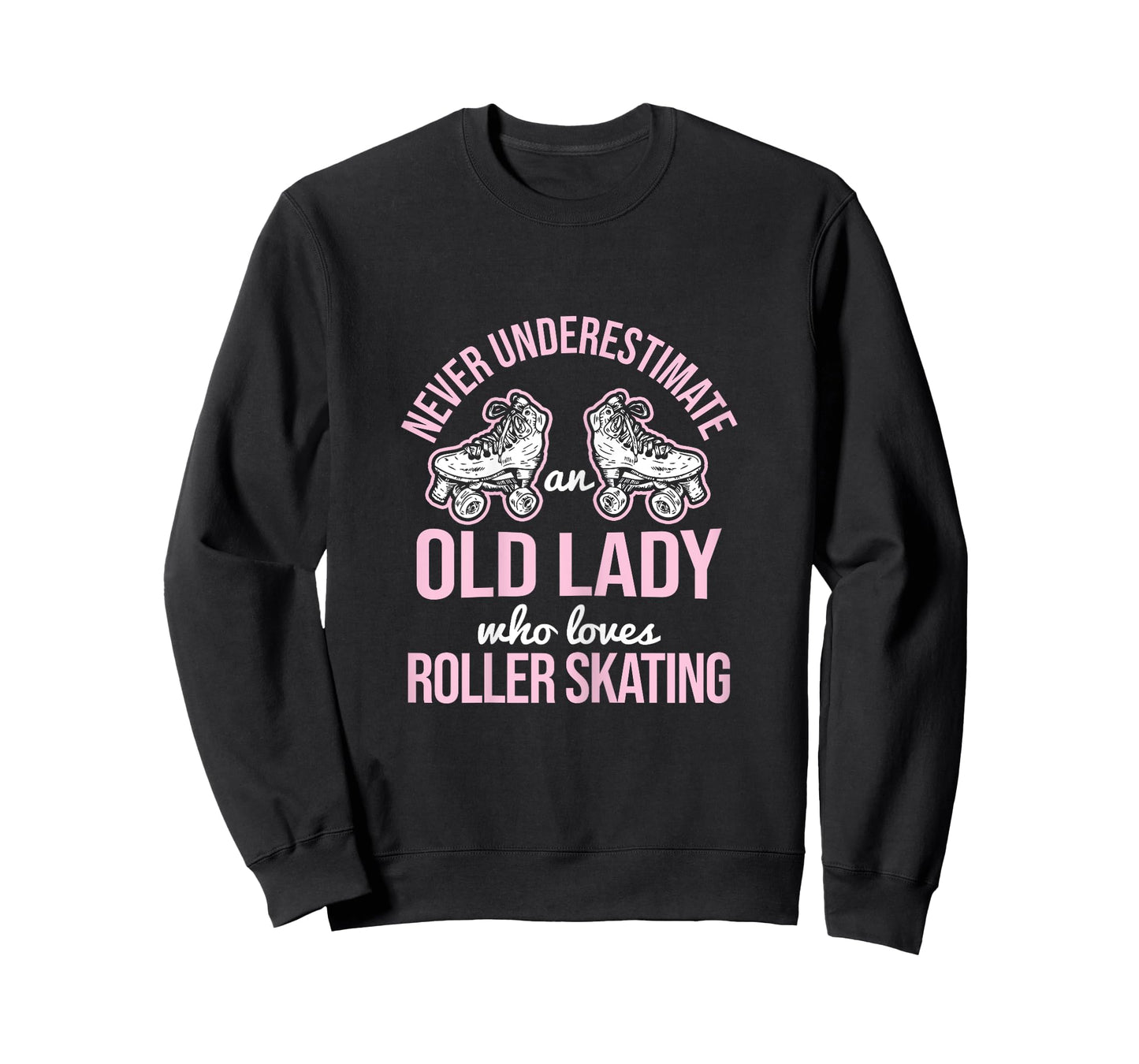 Old Lady Loves Roller Derby Roller Skating Roller Skate T-Shirt