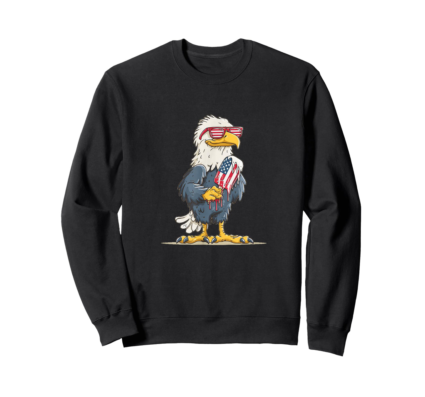 Vacation Eagle with Popsicle for Ice Cream Lovers T-Shirt