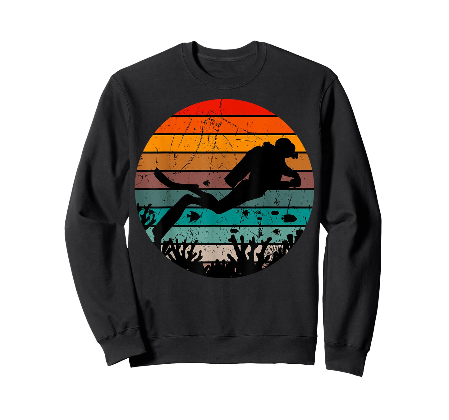 Scuba Diving Retro Vintage Diver Underwater Dive Deep-Sea T-Shirt