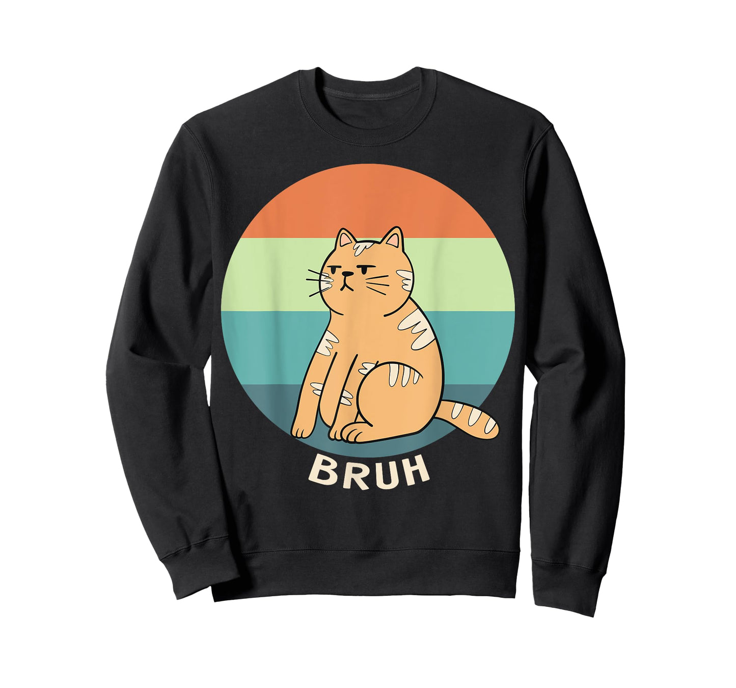 Retro Cat Bruh Meme, Sarcastic Humor T-Shirt