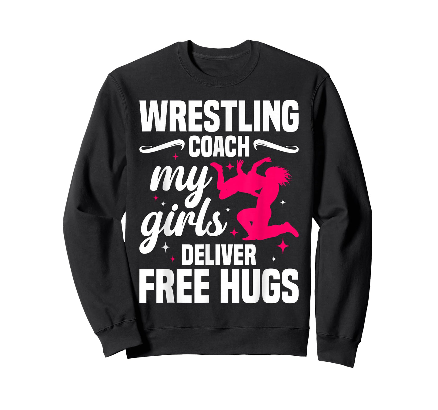 Girls Wrestling Training Free Hugs Girls Wrestling Coach T-Shirt