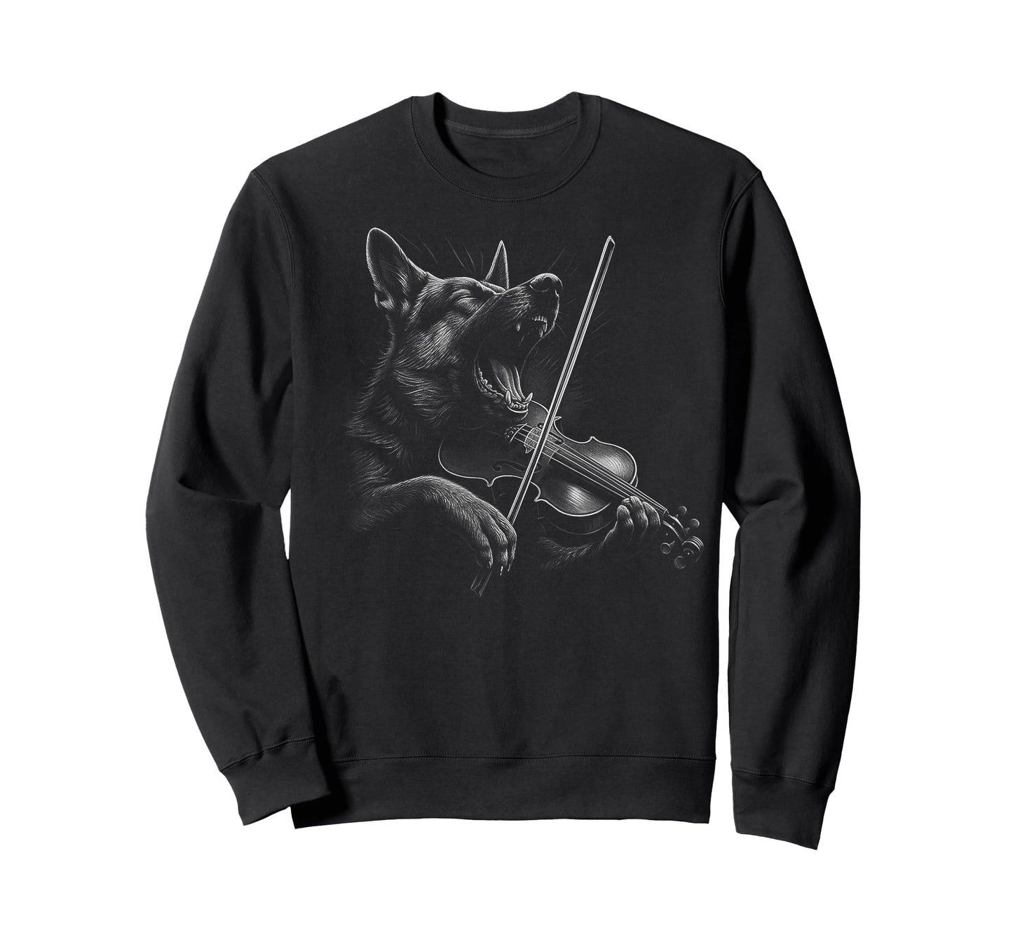 German Shepherd Playing Violin Violinist Dog Lover T-Shirt