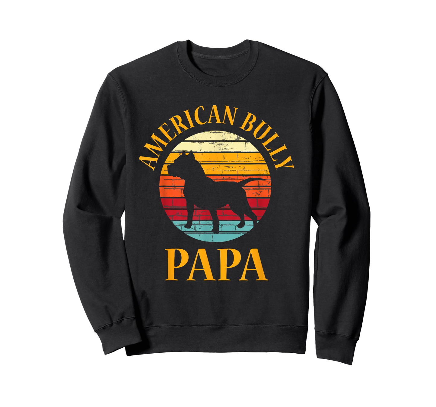 Bully American Papa | Dad Bulldog Gift, Bull Dog Owner Gifts T-Shirt