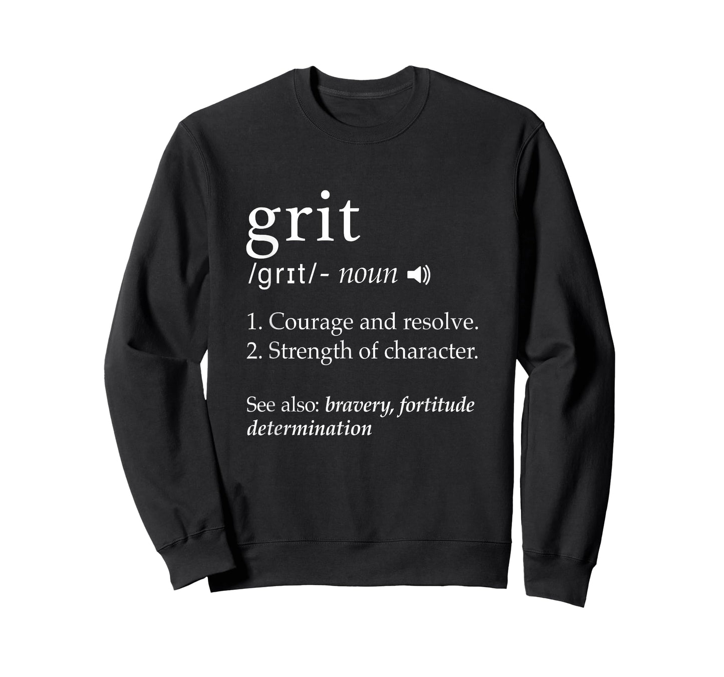 Grit Definition Teacher Shirt Inspirational Motivational Tee T-Shirt