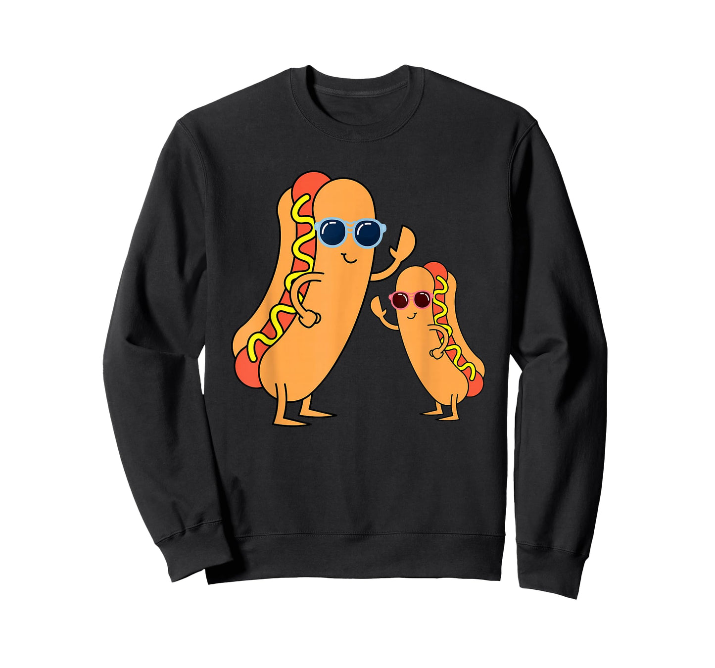 Cool Franks Sausages Weiner Fast Food Sunglasses Hot Dog T-Shirt