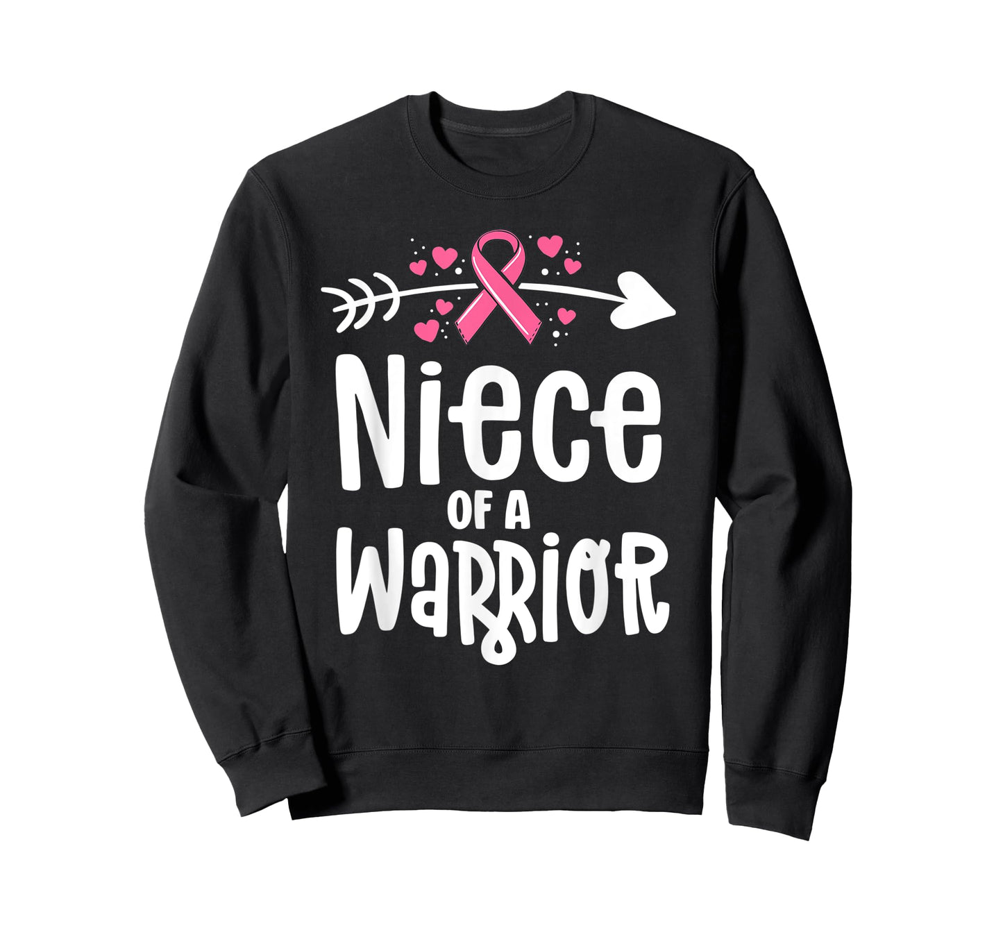 Niece Of A Warrior Family Breast Cancer Shirts Pink Ribbon T-Shirt