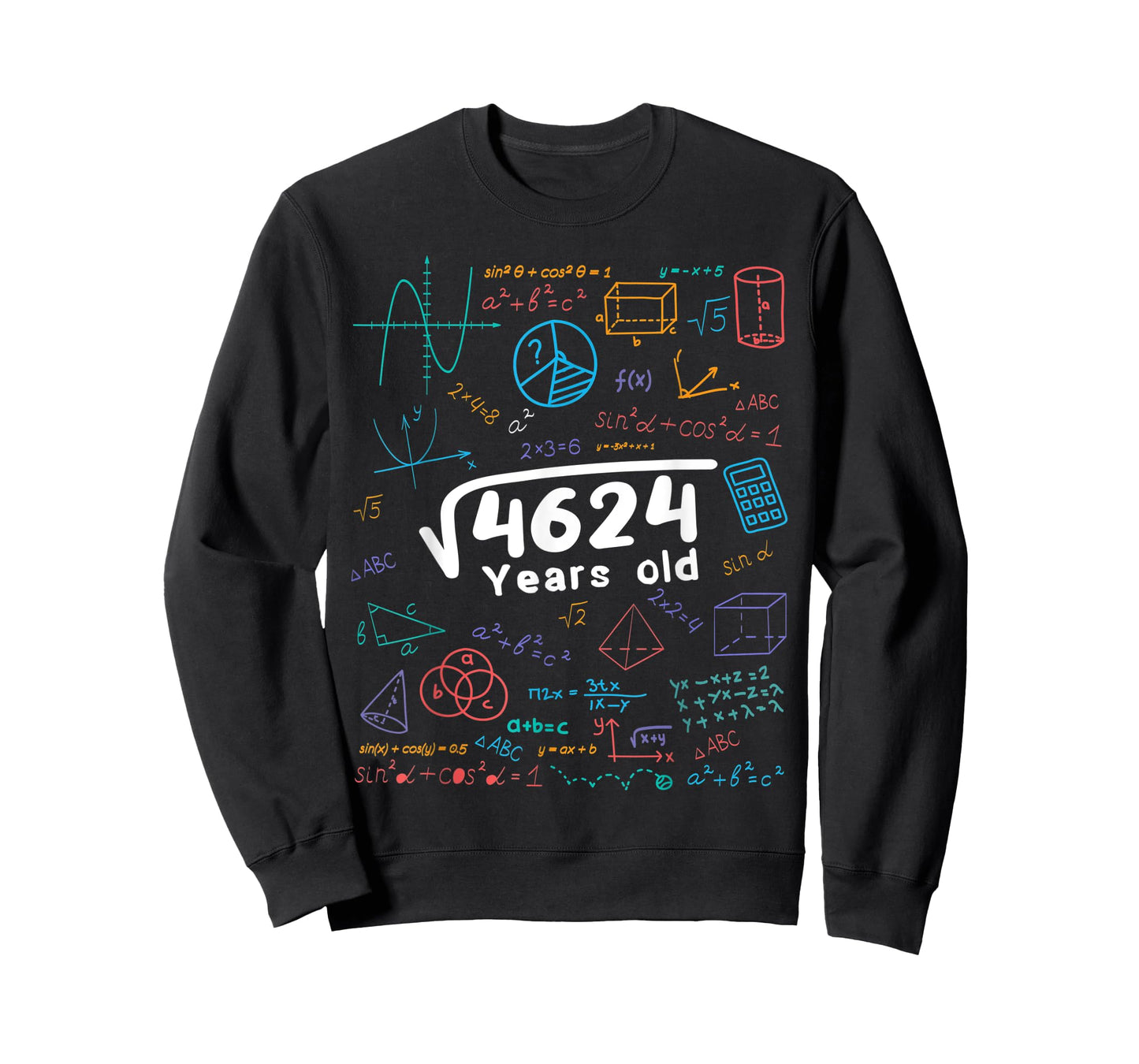 68 Year Old Men Women 68th Birthday Gift Square Root Of 4624 T-Shirt