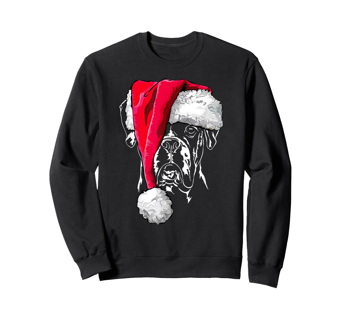 Funny German Boxer Santa Christmas Dogs T-Shirt