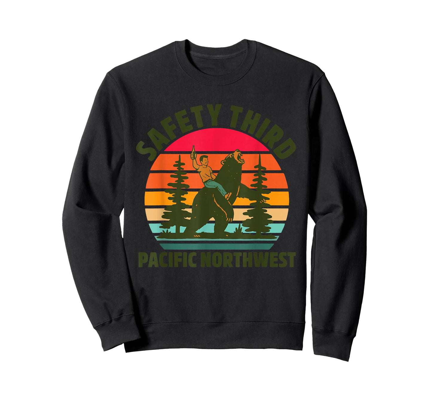 Safety Third Pacific Northwest Vintage Design T-Shirt