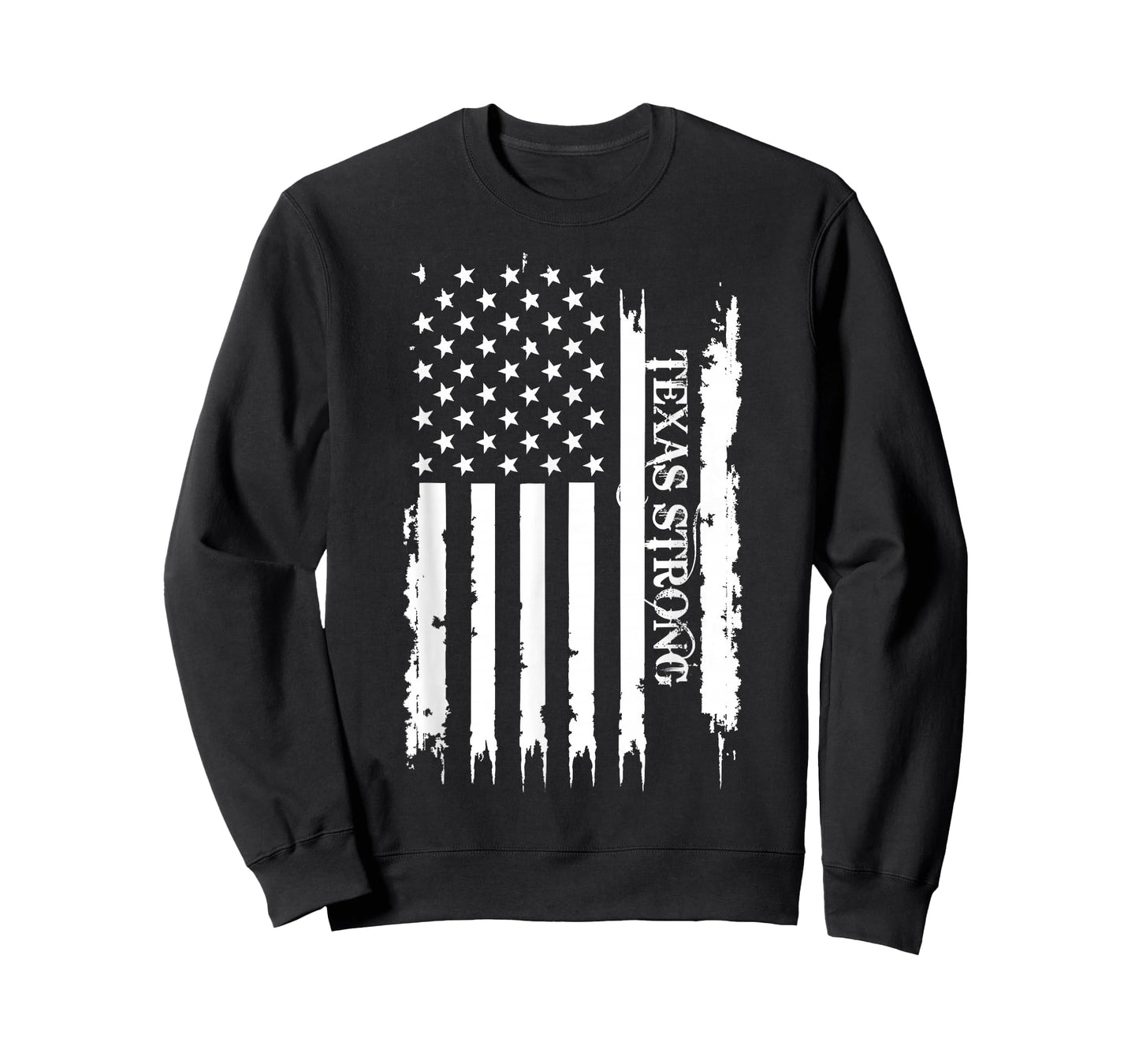 Texas Strong United States Distressed w US Flag T-Shirt