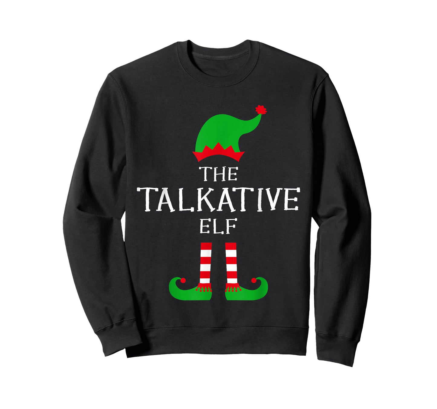 The Talkative Elf Matching Family Group Idea Funny Christmas T-Shirt